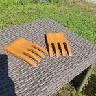 Salad Server Hands (2 piece) Salad Serving Utensils Wooden Bear Claws New