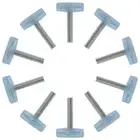 M6 x 28 x 24mm Leveling Feet Adjustable Leveler for Table Machine Leg 10pcs