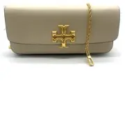 AUTHENTIC Tory Burch Eleanor Flap Leather Clutch Bag