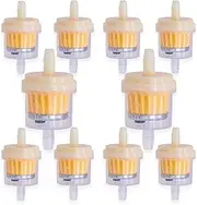 MEAJOO 10PCS 3/16" 5mm-6mm Gas Inline Fuel Filter, with magnet, Fit for ATV Scooter Moped Go Kart Dirt Bikes Snowblower Motorcycle Lawnmower Taotao Small Tractors Snowmobiles and Other Small Engines