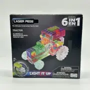 Laser Pegs 6 In 1 Monster Truck Night Mode LED 90 Piece Building Set SEALED BOX