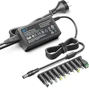 KFD 24V 2.71A 65W Universal AC to DC Adapter Charger with 10 Extra Tips for Printer LED Strip Lights Water Cooler LCD Monitor, 2.1mmX5.5mm Barrel Plug 24V 2.7A 2.5A 2A 1.5A 1A Power Supply Cord Cable
