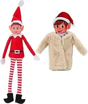 Elves Behavin' Badly Elf Plush & Brown Coat Christmas Pack - Elf Included