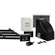 Automatic Sliding Gate Opener Kit Solar Panel Electric 4M 600KG Remote Con SOLAR