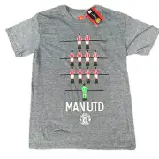 Manchester United Soccer NWT Grey Tshirt Medium