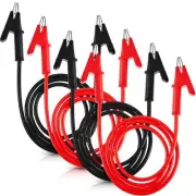 4 Pcs 14 Gauge Jumper Wires Alligator Clips to Alligator Clip Electrical Test...