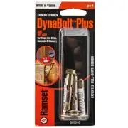 2x Ramset DynaBolt Plus MASONRY ANCHOR 8x45mm 4Pcs Heavy Duty Hex Head*AUS Brand