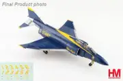 1:72 HM McDonnell Douglas F-4J Phantom II US Blue Angels Fighter Diecast Model