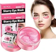 Lktvys Revitalizing Rose Eye Patches 2-Pack (120 PCS) – Under Eye Patches for Dark Circles & Puffiness | Eye Mask Anti Wrinkles, Skin Care for Women & Men