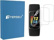 T Tersely (3 Pack) TPU Screen Protector for Fitbit Charge 6 and Charge 5, Hydrogel Screen Protector Saver Film Guard for Fitbit Smart Tracker (3 Pack)