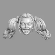 Harley Quinn custom head for McFarlane DC Multiverse & other action figures