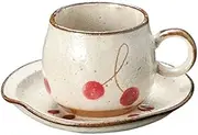 Cherry Red Round Coffee C/S [7.2 x 6.5cm]