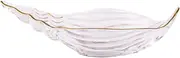 Clear Crystal Glass Fruit Bowl Conch Shape Fruit Basket Holder Ocean Style Decorative Salad Bowl Countertop Dessert Plate for Candy Snack