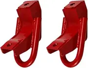 LeeQinersw 2X Front Tow Towing Hooks Metal for Red High Reliability