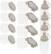 BRIGHTFUFU 12 Pack Sauce Pots for Lunch Box Mini Sauce Containers Condiment Boxes Airtight Storage