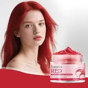 AU Temporary Hair Color Wax Pink - Instant Natural Dye Clay, Non-Damaging & Easy Wash Out, 13 Colours for Men & Women (100g) (RED, RED)