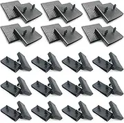 12pcs Bed Slat Centre Caps Holders, 24pcs Side Slat Bracket Cover (63mmx9mm Inside),Replacement Plastic Bed Slat Holders Kits Bundles,for single and double beds，Connector Accessories (Black)