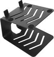 Metal Desktop Speaker Stand Audio Cooling Rack for Bookshelf Gaming Desk Versatile Speaker Storage for Enhanced Sound Clarity Black Finish