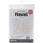Tulip Sashiko World Hawaii Stamped Embroidery Kit-Anthurium KSW-003E