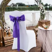 Traderight 20x Table Runner Satin Chair Sashes Fabric Covers Wedding Party Decoration