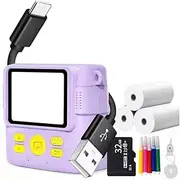 xioaue Portable Thermal Printing Camera Mini Fashion Children's Instant Automatic Focusing