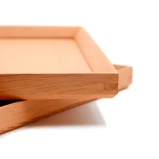 芬多森林 台灣檜木托盤 正方形 無上漆聞的到檜木香氣 托盤 置物盤 端盤 茶盤 實木餐盤 桌面收納盤 台灣製造 飾品盤