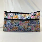Wheelchair Walker Bag Vive Health Hope Faith Love Pcckets Zippers Multicolor