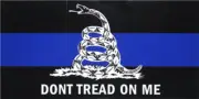 Wholesale Lot of 6 Thin Blue Line Gadsden Don't Tread On Me Decal Bumper Sticker