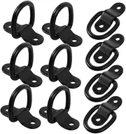 FUNOMOCYA 10pcs Camper Tie Down Rings Heavy Duty Floor Mount Anchor Hooks for Trailers Trucks Warehouses Quick Setup Robust Construction Secure Cargo Fastening