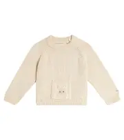 [Donsje] Donsje Baby Loeke embroidered cotton sweater M 18-24 brown