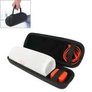 Portable Zipper Case for Jbl Charge 3 Speaker - Black Leather