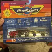Vintage Galoob Micro Machines #25 Vintage Planes Collection 6400 (1980's)