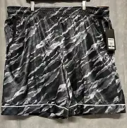 NEW men's size 3XL black gray AND1 Offense shorts 8” inseam