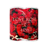 在飛比找樂天市場購物網優惠-日本【LOVE ROSE】印花捲筒衛生紙4捲入