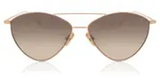 Eyepetizer Ambre C.9-18F Men's Sunglasses Gold Size 57
