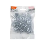 Taskmaster 5mm Pin Clear Plastic Shelf Support - 50 Pack