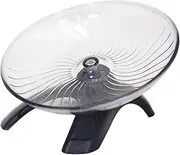 HOUDERCO 1pc Hamster Flying Saucer Dog Launcher Hamster Pool Steering Wheel Disc Hamster Sprays Hamster Tunnel Mouse Rat Gerbil Hamster Platform Guinea Pig Cage para Grey Steel Bearing