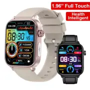 1.96 inch Sports Men Smart Watch Bluetooth Call AI Voice SOS Women Smartwatch