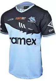 Cronulla Sharks 2024 NRL Mens Warm Up Shirt Sizes S-7XL BNWT