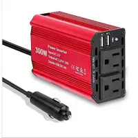 在飛比找蝦皮商城優惠-廠家直供車載逆變器300W 12V轉110V 雙輸出2個US