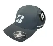 Bridgestone Tour B Delta 3D Fitted Cap (Gray, Small/Medium) 2024 Golf Hat NEW