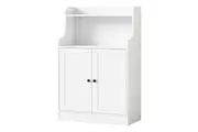 Oikiture Buffet Sideboard 2 Doors Hallway Table White