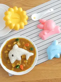 在飛比找樂天市場購物網優惠-飯團模具兒童食物卡通動物造型 寶寶餐創意廚房用品早餐米飯磨具
