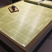 GUAWJRZDP Summer Sleeping Mat Bamboo, Summer Cooling Bamboo Mat, Home Quick Cooling Textile Rattan Mat, Smooth Air Conditioning Mat, Bamboo and Rattan Woven Cooling Mat for Home School Dormitory(150X1
