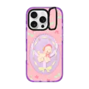 iPhone 16 Pro Impact Ring Stand Case MagSafe Compatible Pink Lamb
