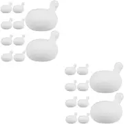 Vaguelly 20 Pcs Doll Liner Stress Toy Insert Bubble Squeeze Foam Balls Toy Repair Bubble Part Bubble Inserts Decompression Toy Doll Bubbles Squeeze Toy Bubble Insert Toys Rubber White