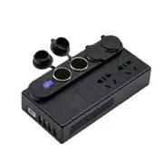 200W Dc 12V/24V To Ac 220V Car 6288 Correction Wave Power Inverter 4 Usb Ports Qc3.0 Fast Charger Adapter