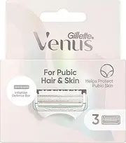 Gillette Venus Women's Razor Blade Refills For Pubic Hair and Skin, 3 Count