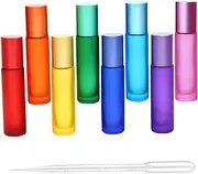 ERINGOGO 1Set Roller Bottles Compact Sub Bottles for Perfume Essential Oils and Makeup Leakproof Design with Random Dropper Included for Travel and Outdoor Use
