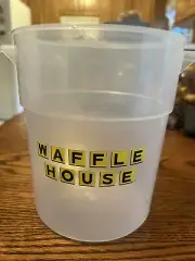 Case of 12 Waffle House Labeled 3 1/2 Quart Mixing Containers